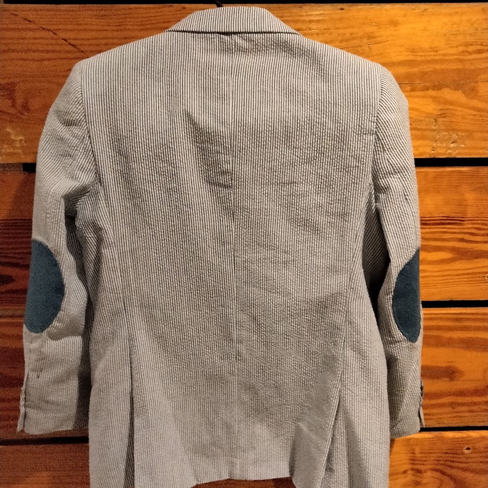 Seersucker boys suit jacket